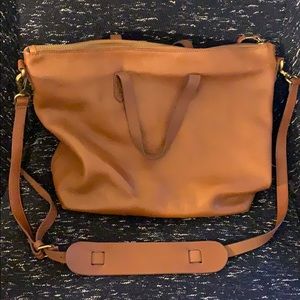 Madewell leather purse with strap